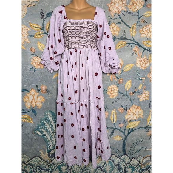 Free People Dahlia Embroidered Maxi Dress - Picture 5 of 7